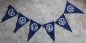 Preview: Volkswagen Flag-Garland with Logo 1955 curtain (9296)